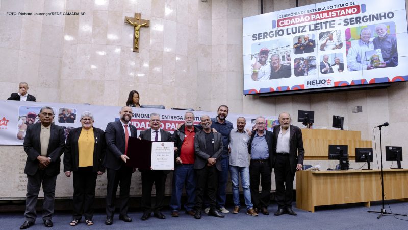 Químicos de Itapecerica e Região parabenizam Serginho Leite pelo Título de Cidadão Paulistano. Mais do que merecido!