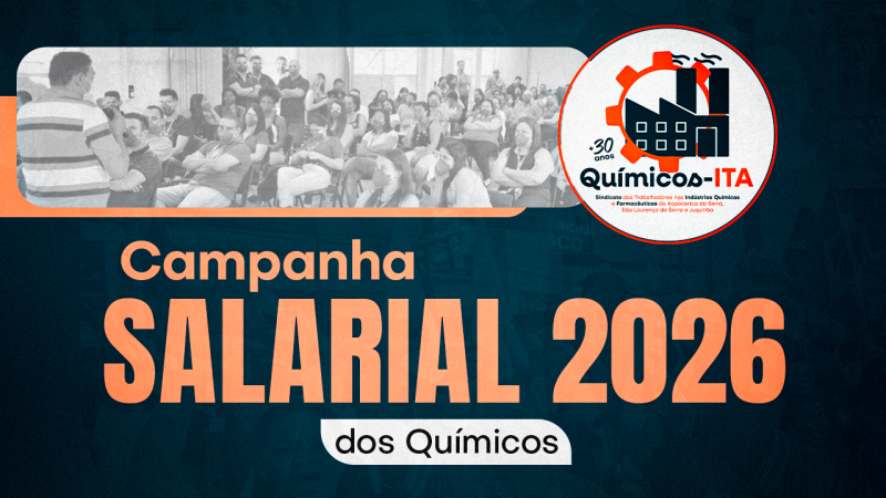 Campanha Salarial 2026 dos Químicos | Convocamos trabalhadores para definir nossa Pauta de Reivindicações