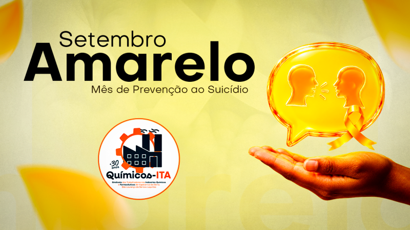 LUTAMOS PELA VIDA | QUÍMICOS-ITA apoia a campanha do Setembro Amarelo e enfatiza a prevenção ao suicídio 🎗️