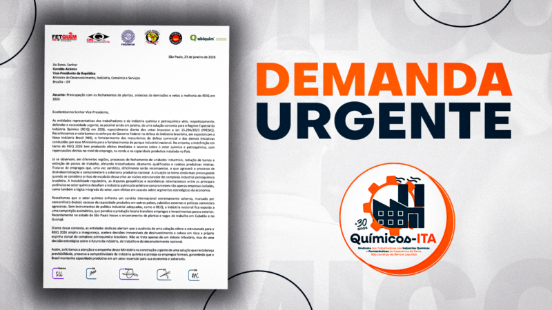 Em defesa da soberania produtiva | Trabalhadores e Indústria se unem pelo REIQ em 2026