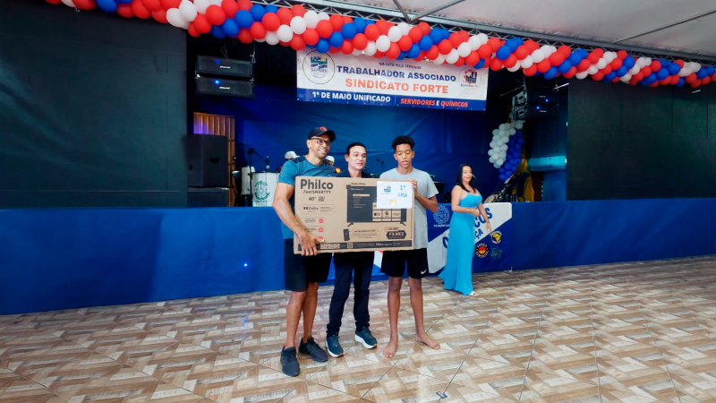 Químicos-ITA celebra o Dia do Trabalhador com grande festa, casa cheia e sorteio de Smart TV 🎉📺